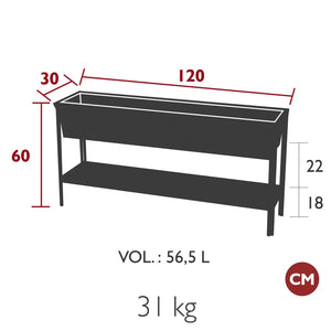 Fermob – Jardinière format moyen – guide de dimensions