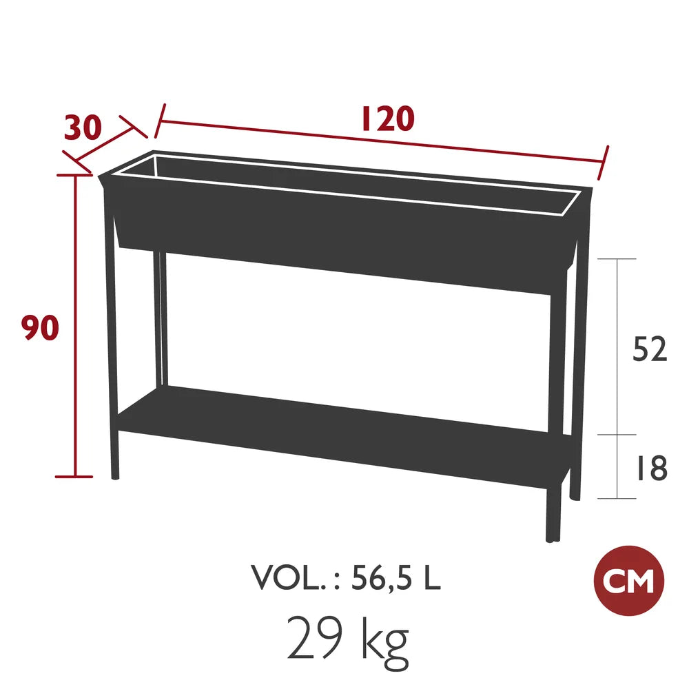 Fermob – Jardinière grand format – guide de dimensions