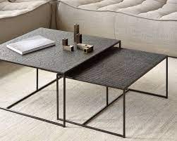 Ethnicraft - set de 2 tables basses Pentagon