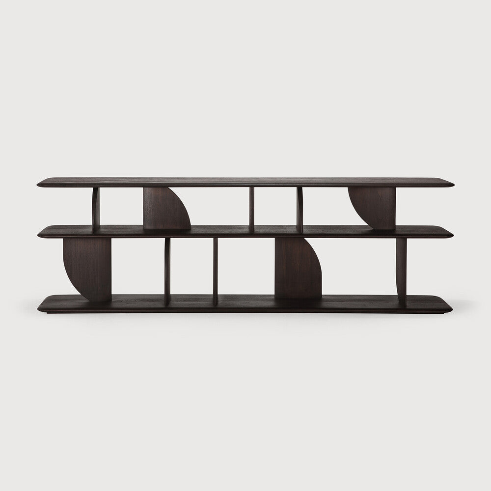 Ethnicraft - Console Géométric - Teck massif foncé