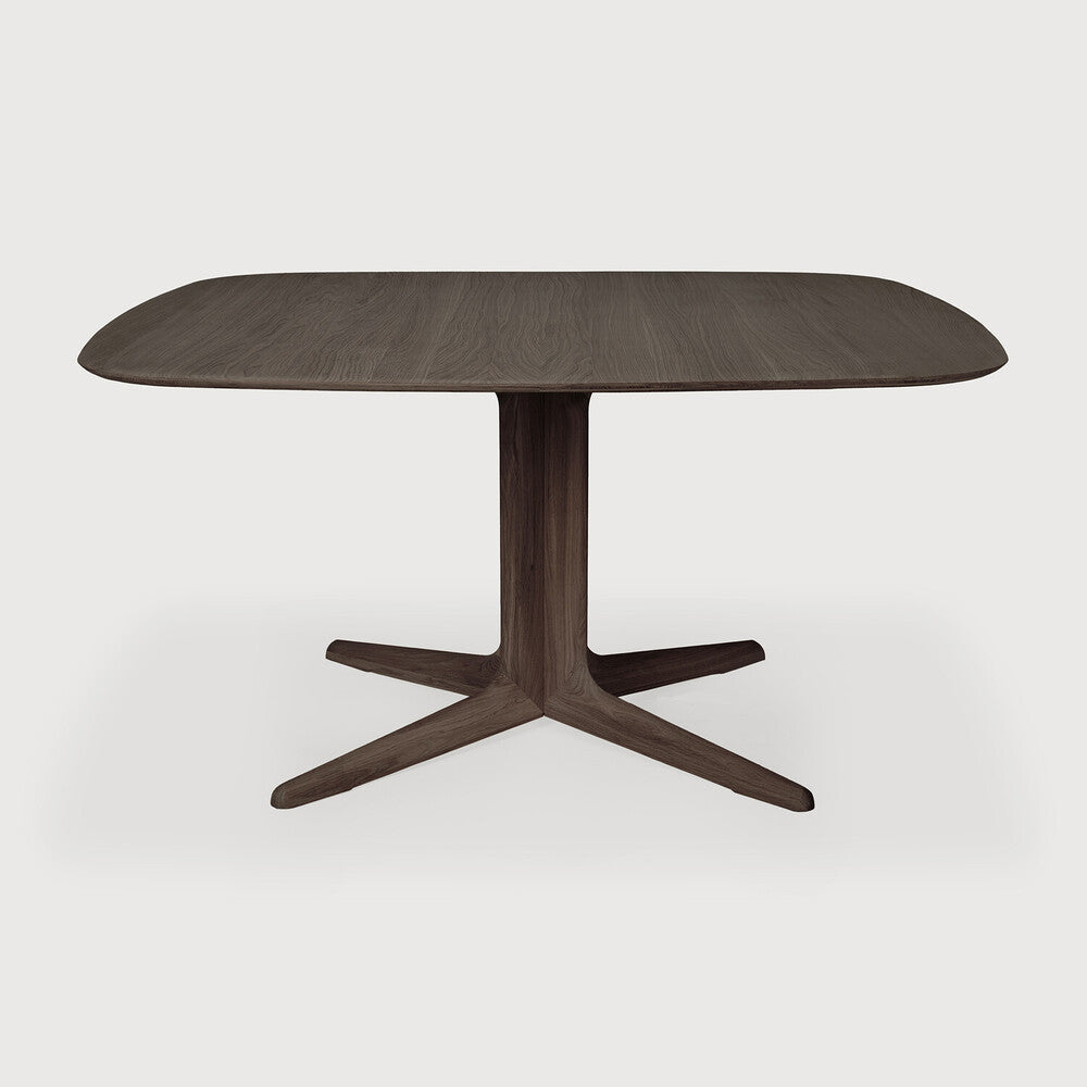 Ethnicraft - Table Corto - Chêne massif brun - 150 x 150 x H76