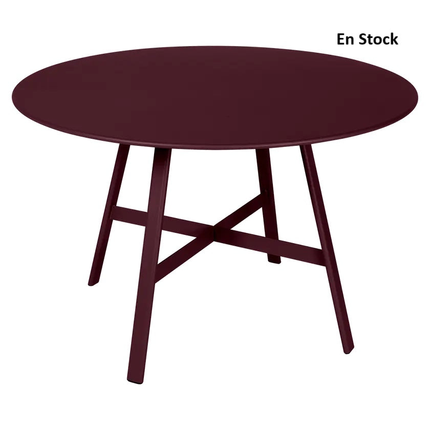 Fermob - SO'O - Table Ronde - Diam.117 - Cerise Noire (En stock)