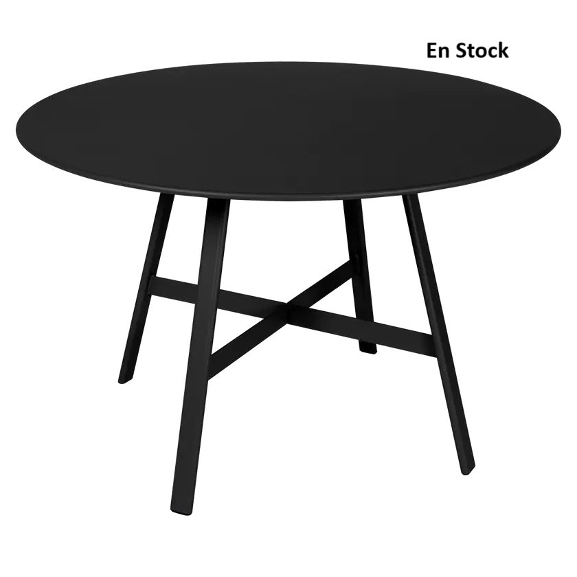 Fermob - SO'O - Table Ronde - Diam. 117 cm - Réglisse (En stock)